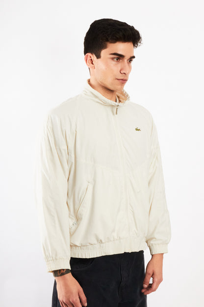 2000 Vintage Lacoste Cream Windbreaker Jacket (M/L)
