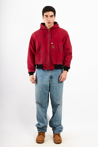 1990 Vintage Carhartt JR110 Light Red Active Jacket (M)