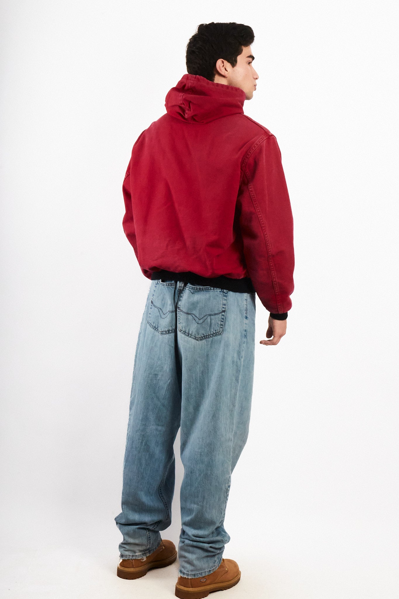 1990 Vintage Carhartt JR110 Light Red Active Jacket (M)