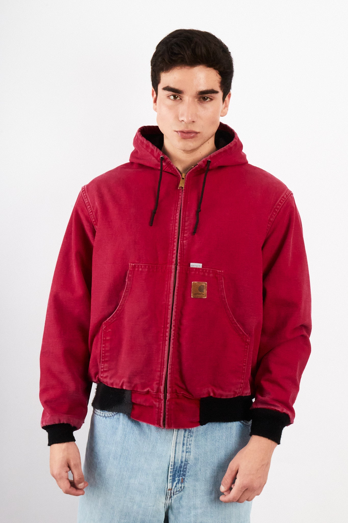 1990 Vintage Carhartt JR110 Light Red Active Jacket (M)