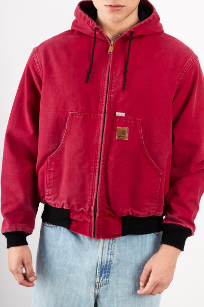 1990 Vintage Carhartt JR110 Light Red Active Jacket (M)