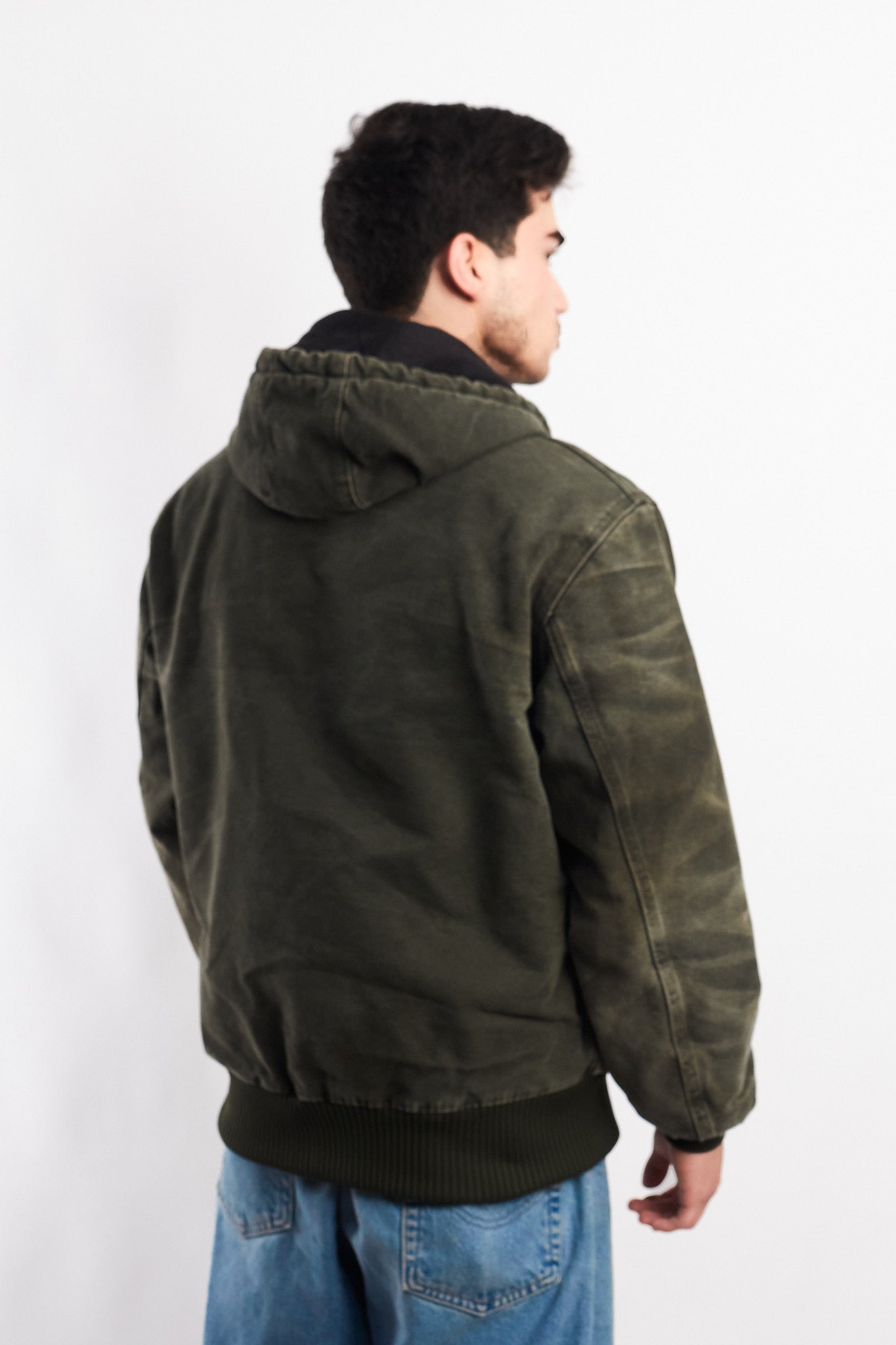 Vintage Carhartt "Kanye West" Faded Moss Green Duck Active Jacket (M/L)