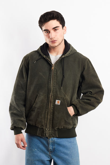 Vintage Carhartt "Kanye West" Faded Moss Green Duck Active Jacket (M/L)