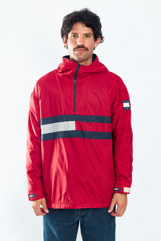 1990 Tommy Jeans Flag Quarter Zip Jacket (M/L)