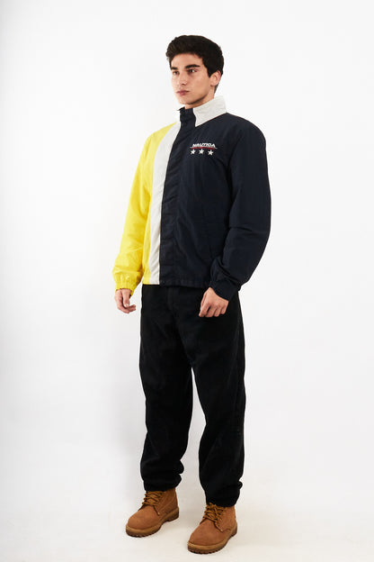 1990 Vintage Nautica Colorblock Big Logo Impermeable Jacket (M)