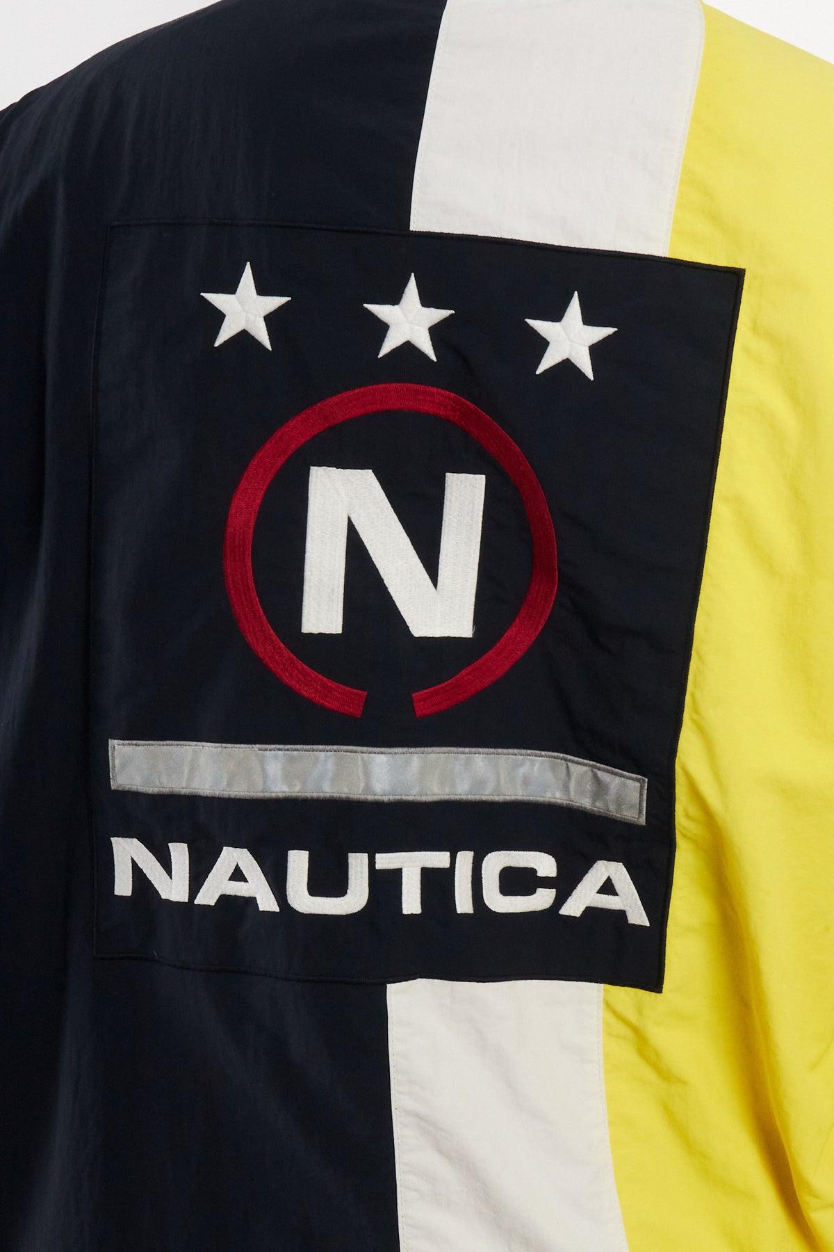 1990 Vintage Nautica Colorblock Big Logo Impermeable Jacket (M)