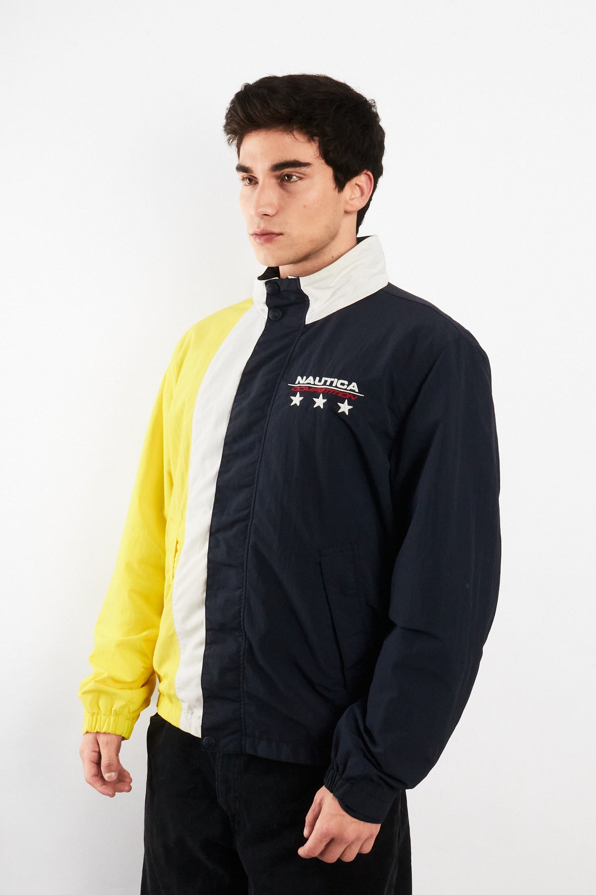 1990 Vintage Nautica Colorblock Big Logo Impermeable Jacket (M)
