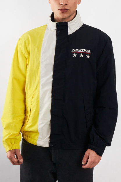1990 Vintage Nautica Colorblock Big Logo Impermeable Jacket (M)