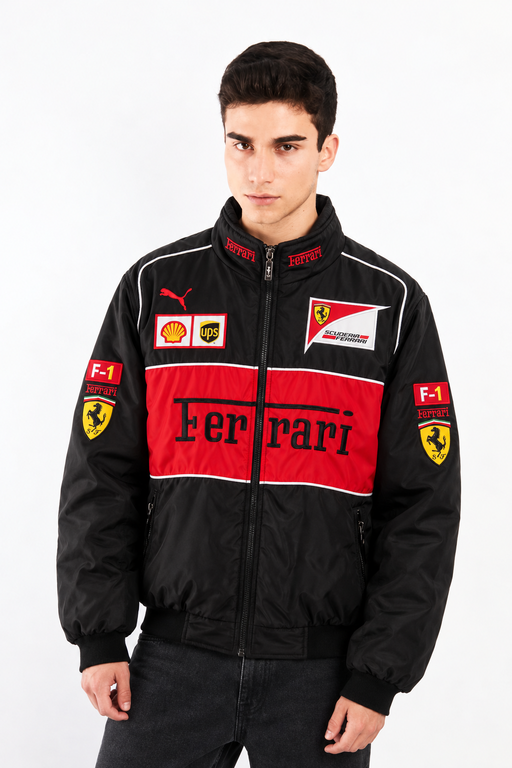 F1 Scuderia Ferrari Black Edition Racing Jacket