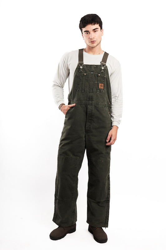 Vintage Carhartt Moss Green Baggy Carpenter Overall (M/L)