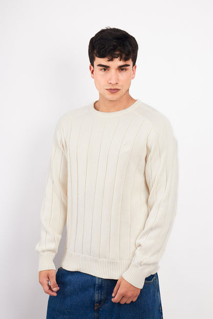 2000 Nautica Bone Heavy Cotton Knitted Sweater (M/L)