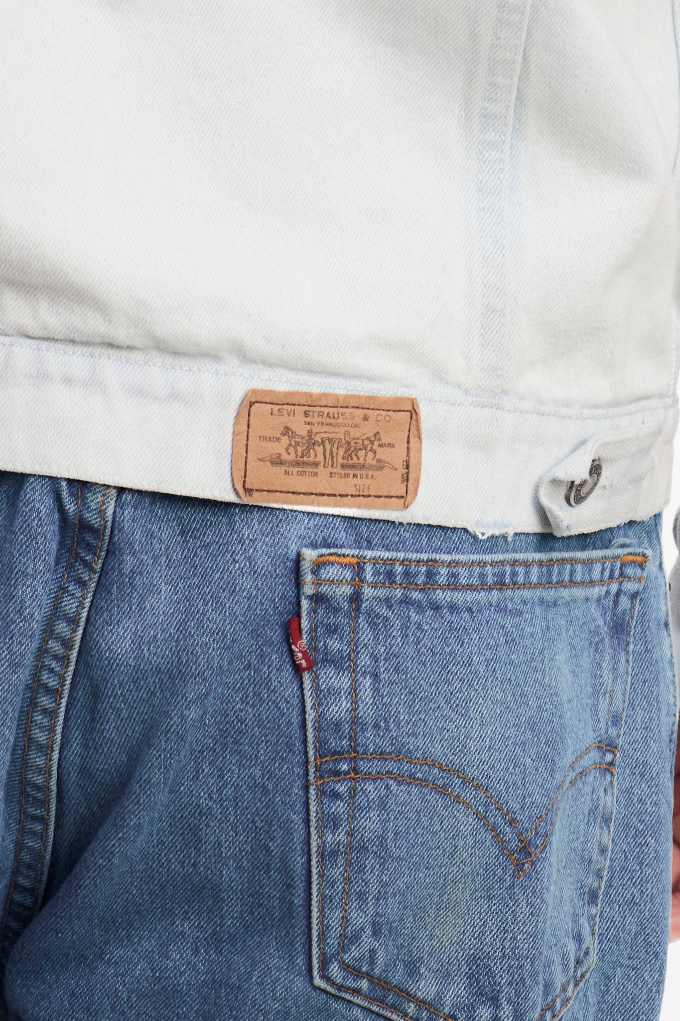 1990 Vintage Levi's Orange Tab Ice Trucker Jacket (M)