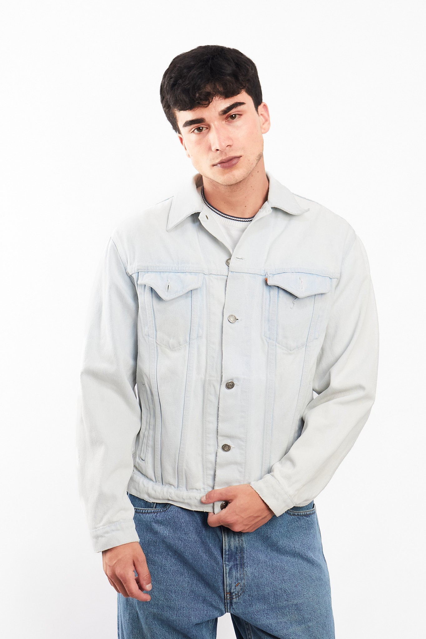 1990 Vintage Levi's Orange Tab Ice Trucker Jacket (M)