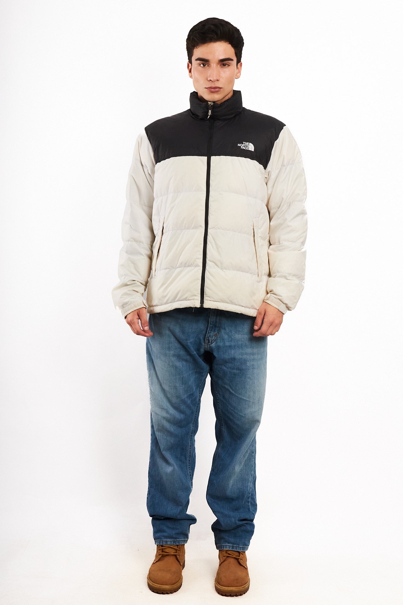 1996 The North Face Retro Nustpe White Down Puffer Jacket (M/L)