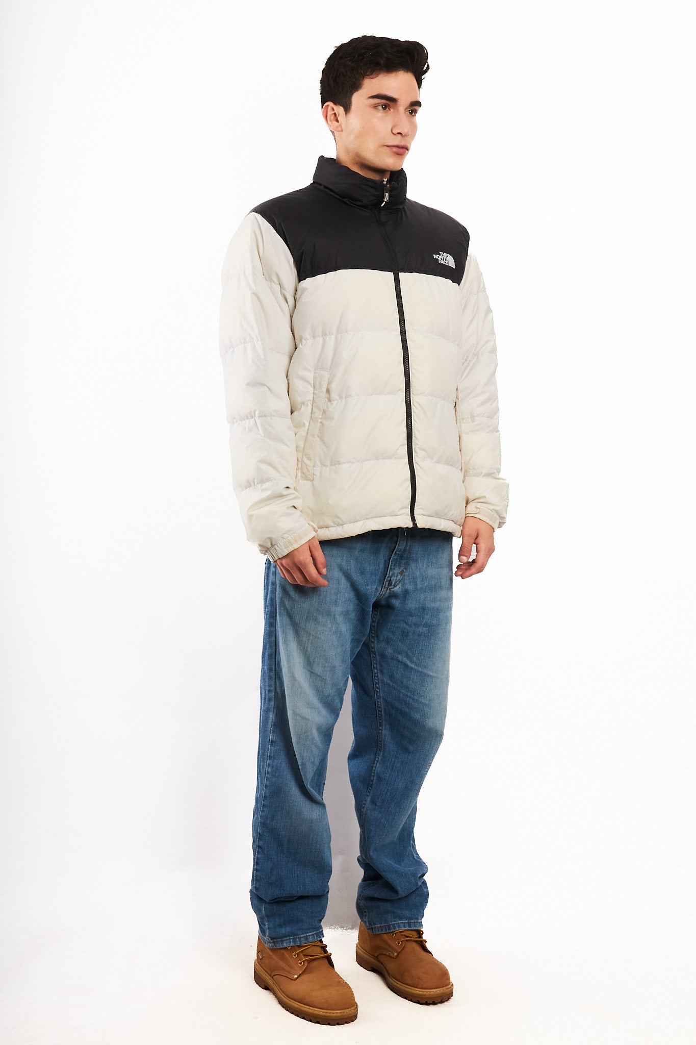 1996 The North Face Retro Nustpe White Down Puffer Jacket (M/L)