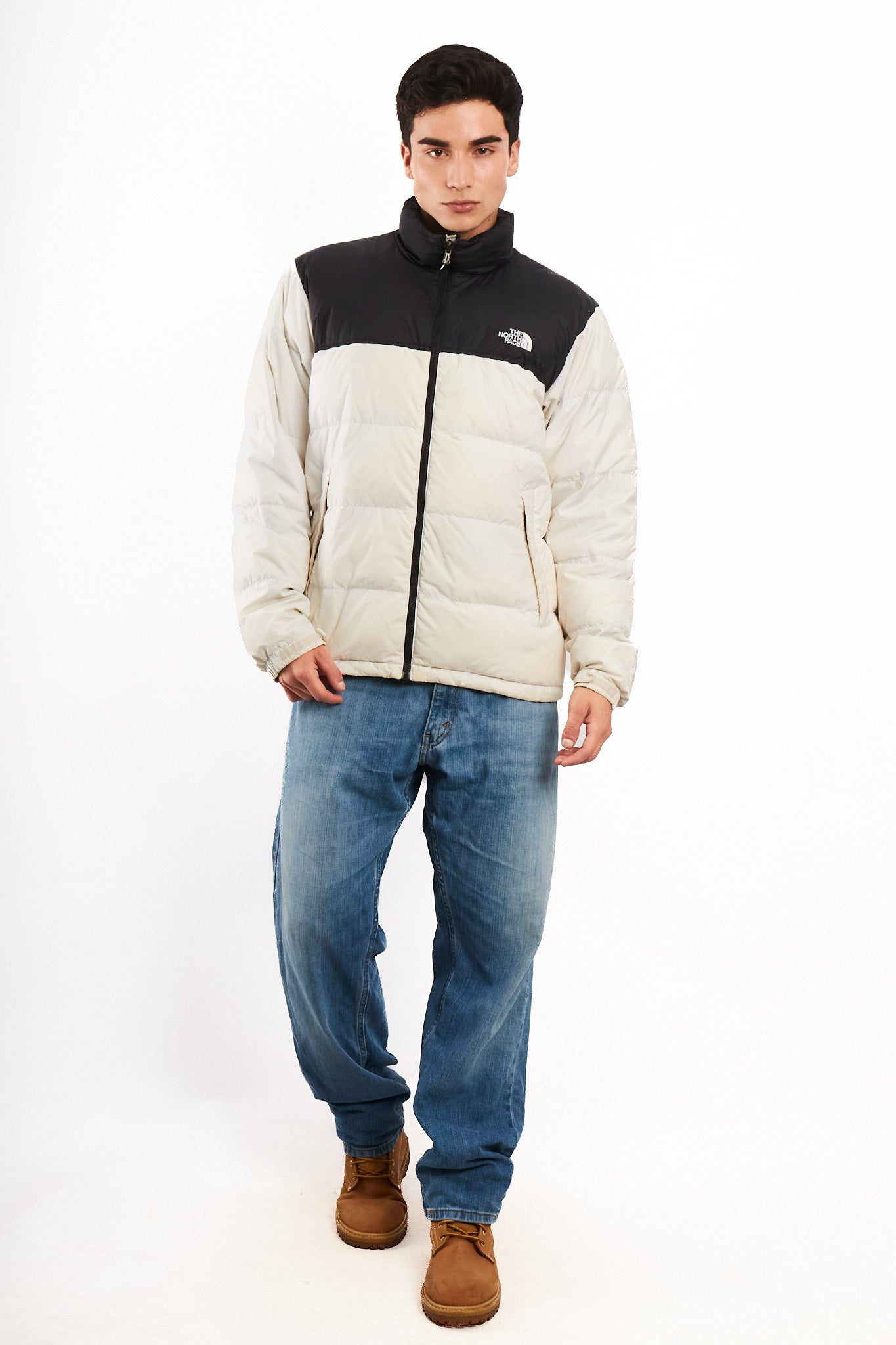 1996 The North Face Retro Nustpe White Down Puffer Jacket (M/L)
