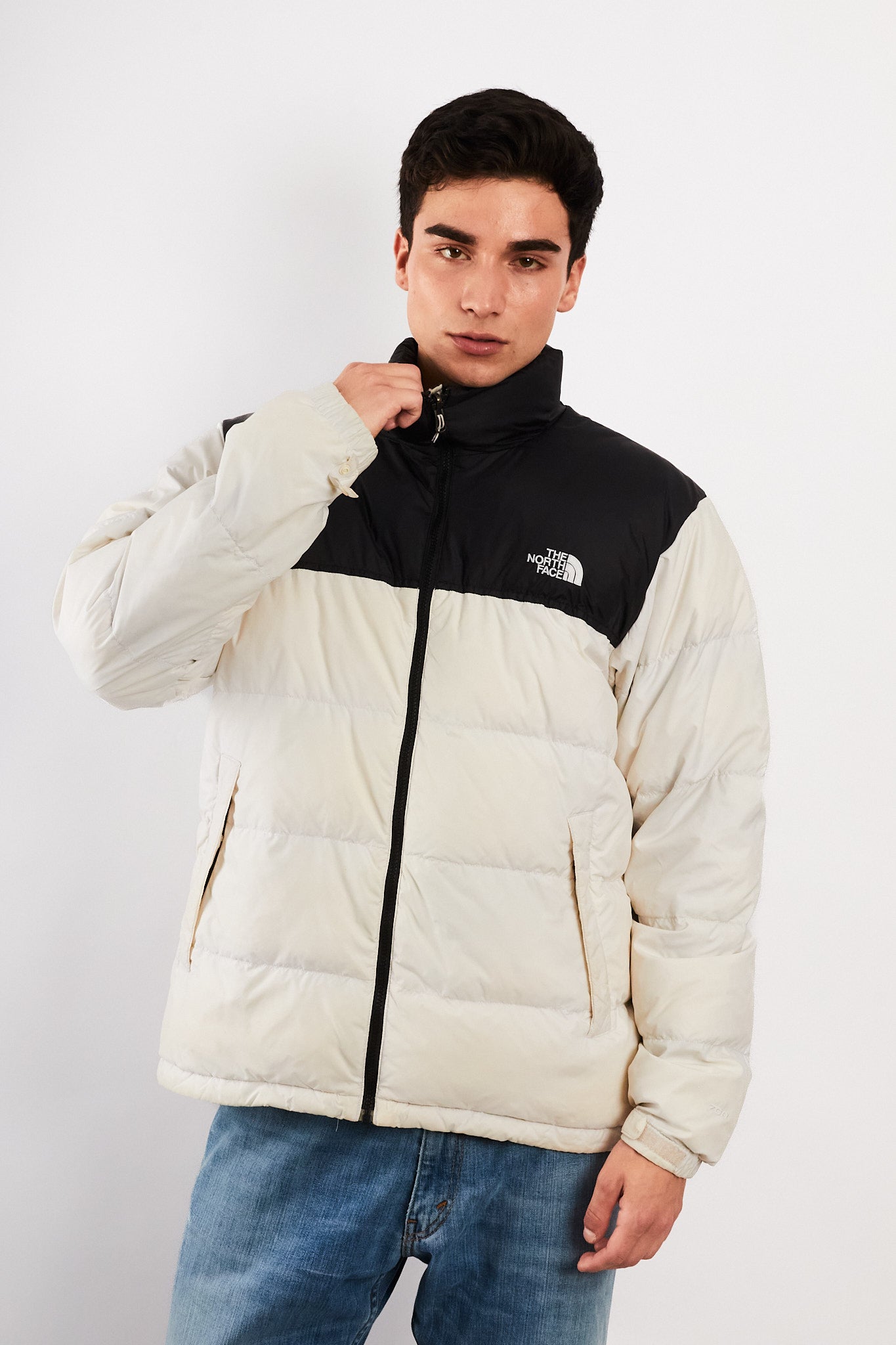 1996 The North Face Retro Nustpe White Down Puffer Jacket (M/L)