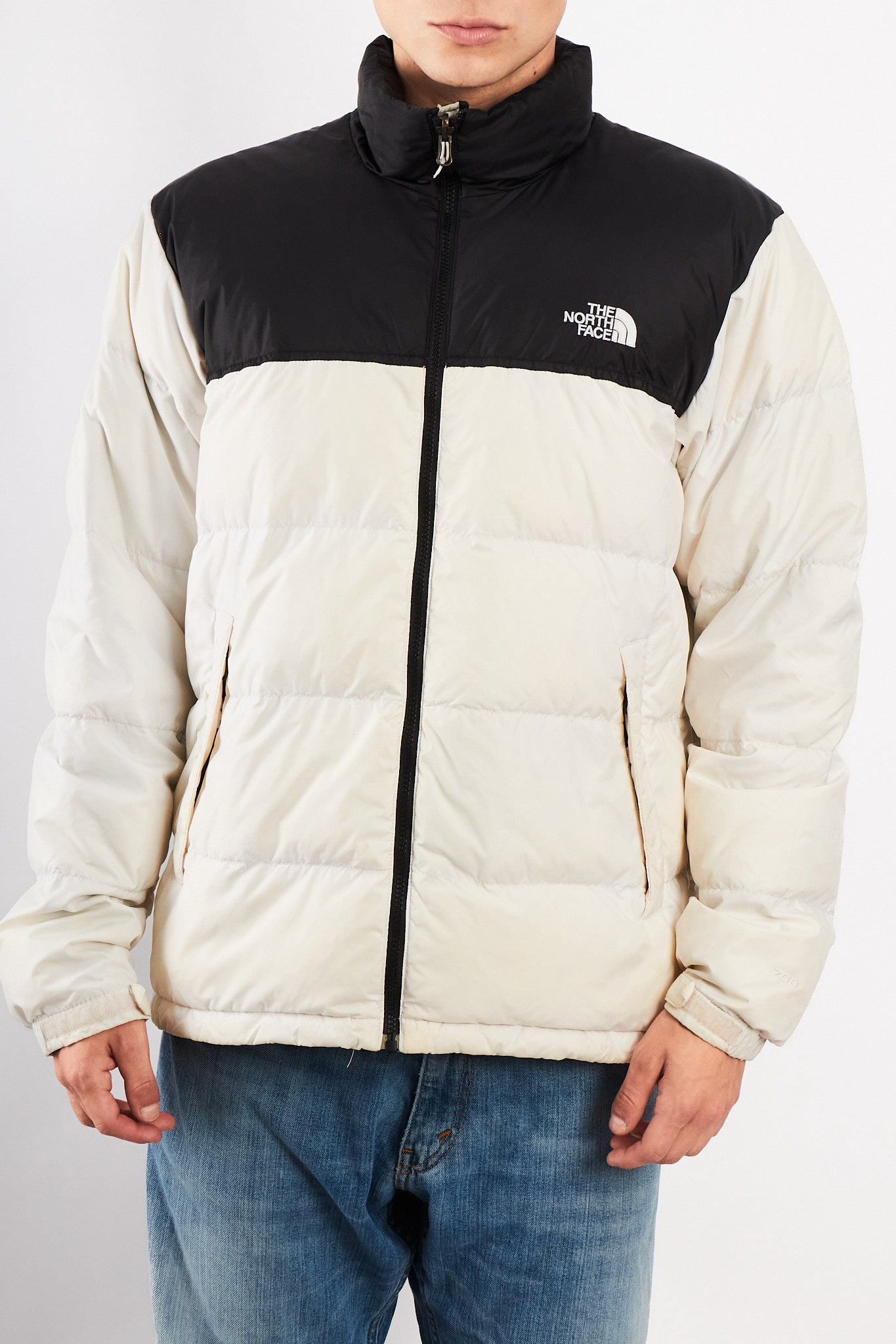 1996 The North Face Retro Nustpe White Down Puffer Jacket (M/L)