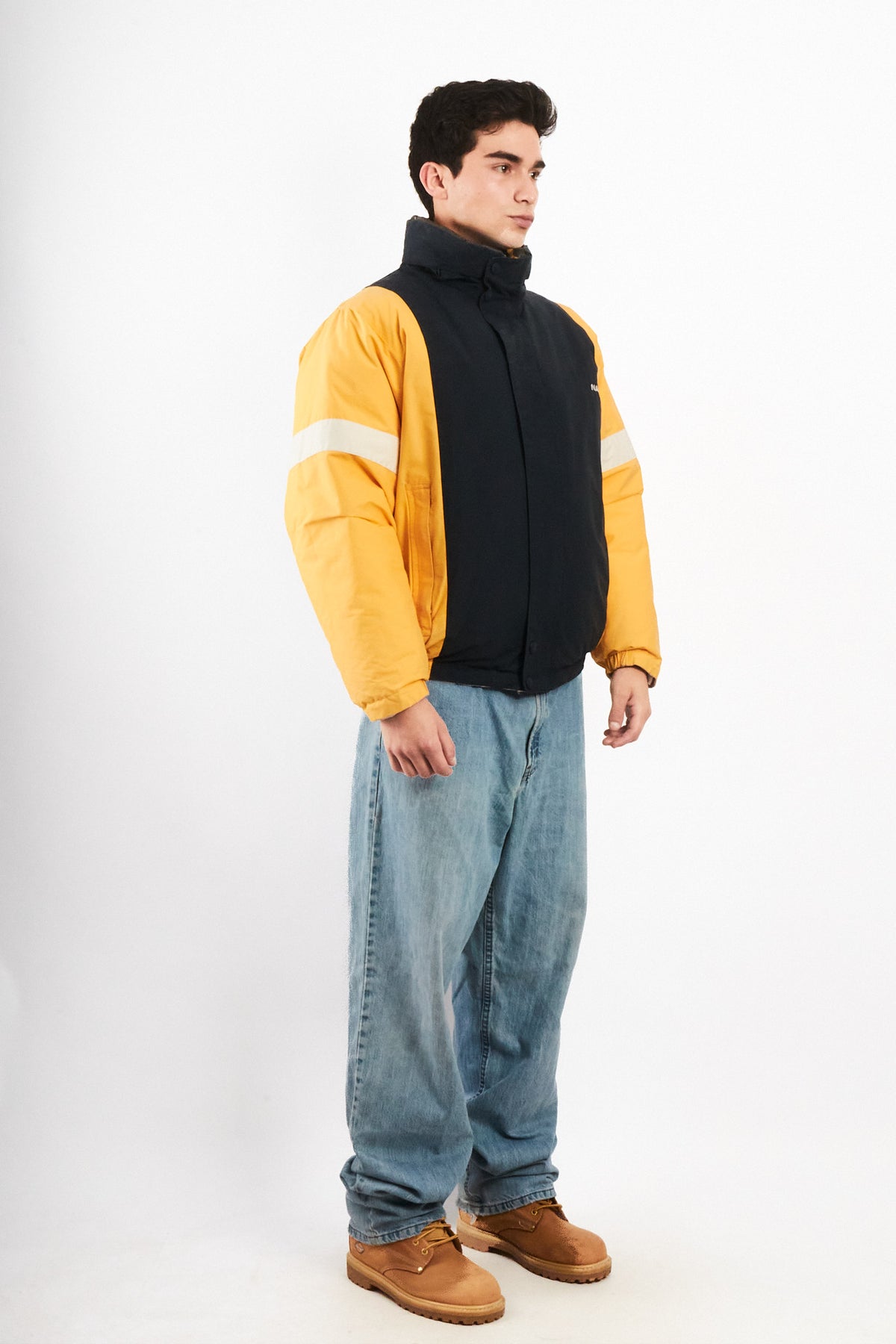 2000 VIntage Nautica Impermeable Reversible Colorblock / Puffer Jacket (L)
