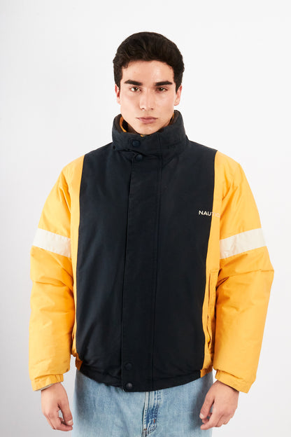 2000 VIntage Nautica Impermeable Reversible Colorblock / Puffer Jacket (L)
