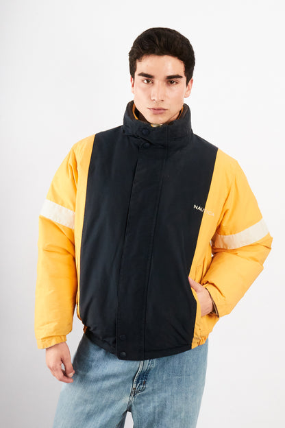 2000 VIntage Nautica Impermeable Reversible Colorblock / Puffer Jacket (L)
