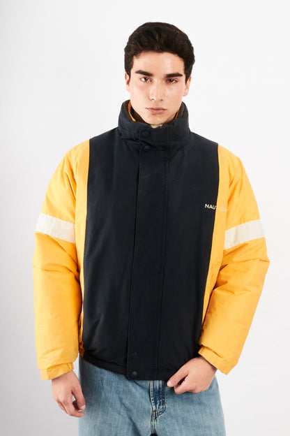 2000 VIntage Nautica Impermeable Reversible Colorblock / Puffer Jacket (L)
