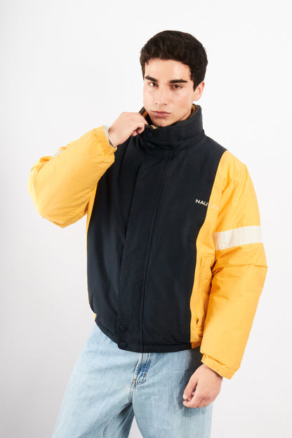 2000 VIntage Nautica Impermeable Reversible Colorblock / Puffer Jacket (L)
