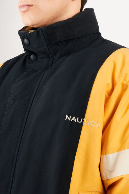 2000 VIntage Nautica Impermeable Reversible Colorblock / Puffer Jacket (L)