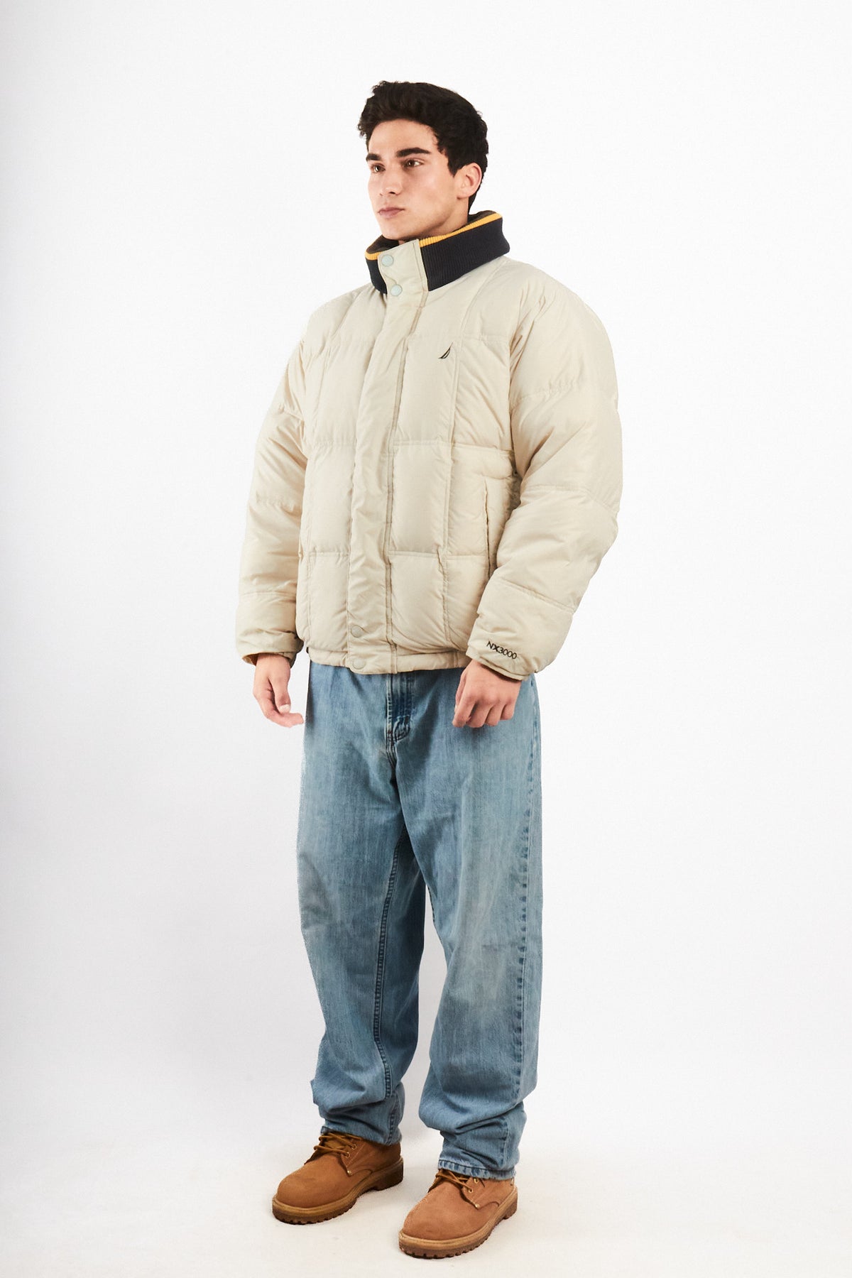 2000 VIntage Nautica Impermeable Reversible Colorblock / Puffer Jacket (L)