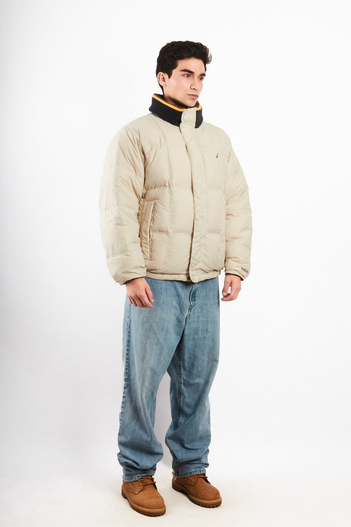2000 VIntage Nautica Impermeable Reversible Colorblock / Puffer Jacket (L)