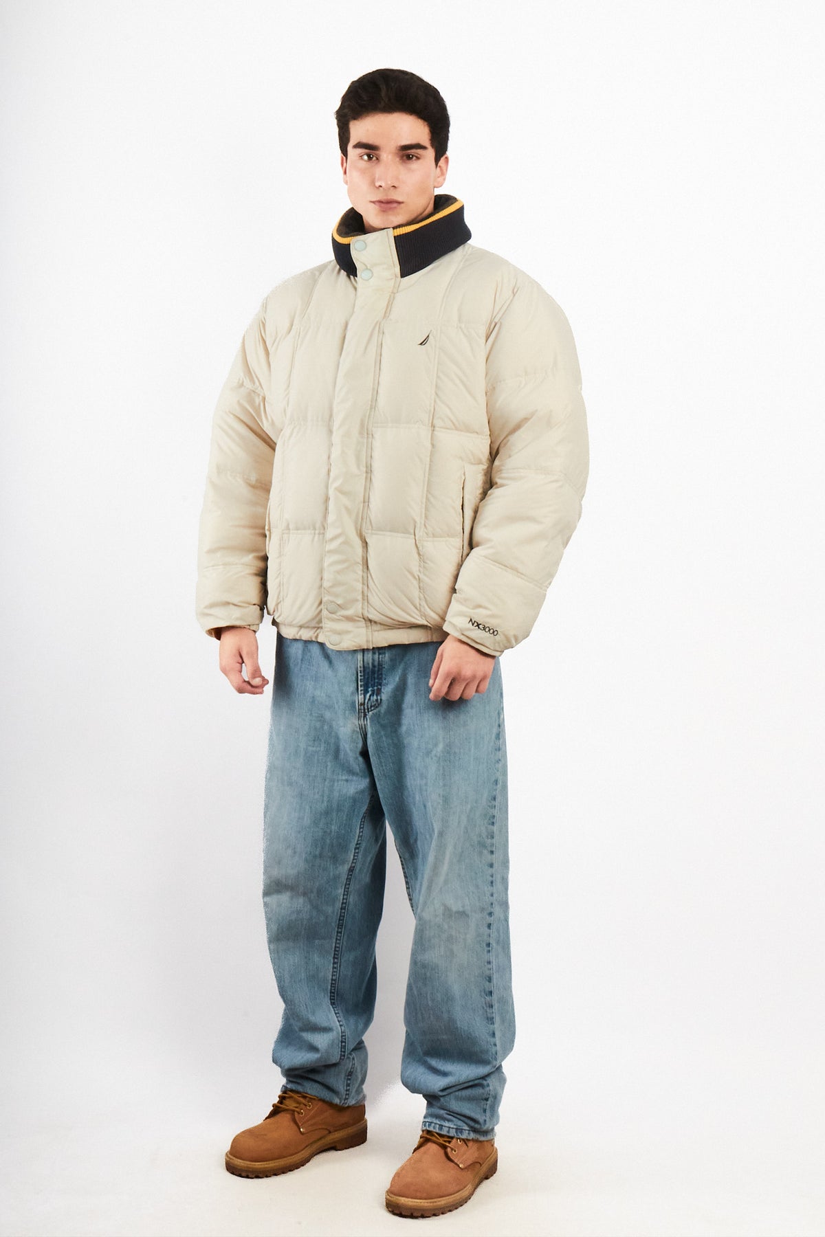 2000 VIntage Nautica Impermeable Reversible Colorblock / Puffer Jacket (L)