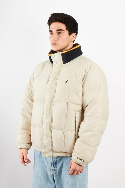2000 VIntage Nautica Impermeable Reversible Colorblock / Puffer Jacket (L)