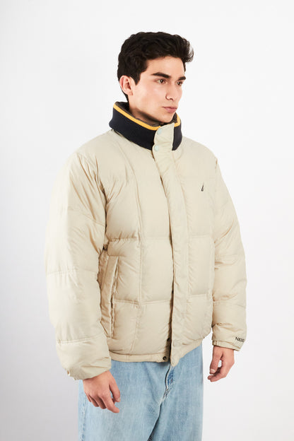 2000 VIntage Nautica Impermeable Reversible Colorblock / Puffer Jacket (L)