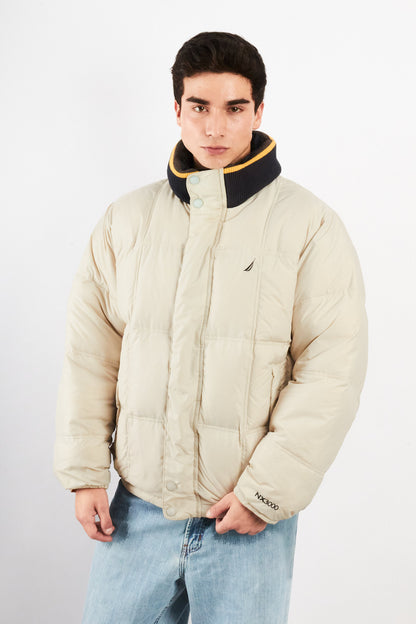 2000 VIntage Nautica Impermeable Reversible Colorblock / Puffer Jacket (L)