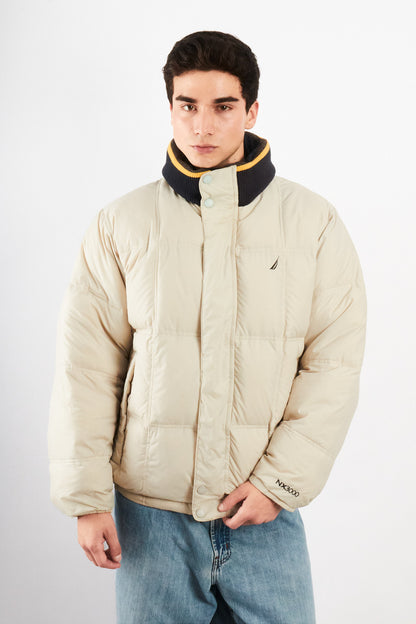 2000 VIntage Nautica Impermeable Reversible Colorblock / Puffer Jacket (L)
