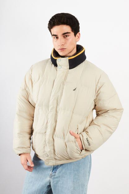 2000 VIntage Nautica Impermeable Reversible Colorblock / Puffer Jacket (L)