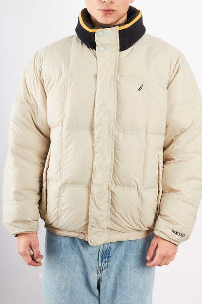 2000 VIntage Nautica Impermeable Reversible Colorblock / Puffer Jacket (L)
