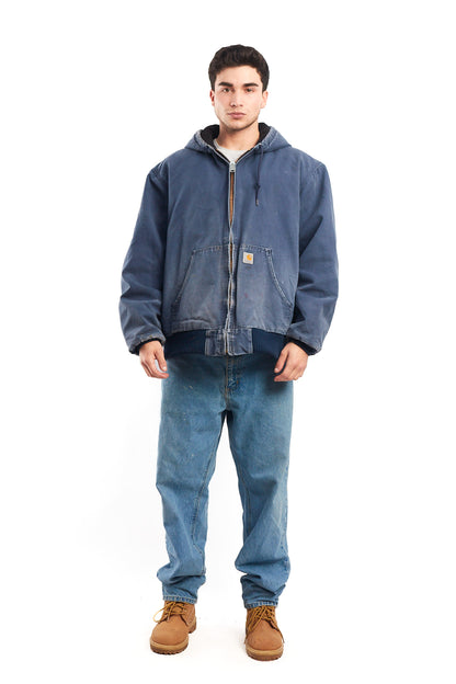 Vintage Carhartt J140 Faded Navy Duck Active Jacket (XL)