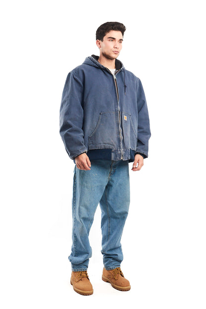 Vintage Carhartt J140 Faded Navy Duck Active Jacket (XL)