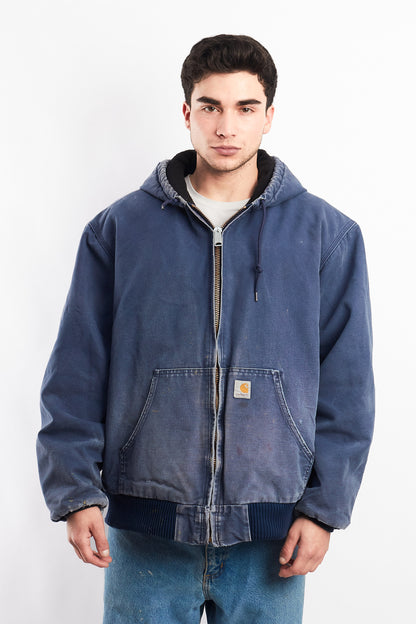 Vintage Carhartt J140 Faded Navy Duck Active Jacket (XL)