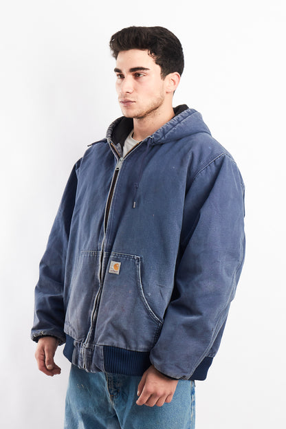Vintage Carhartt J140 Faded Navy Duck Active Jacket (XL)