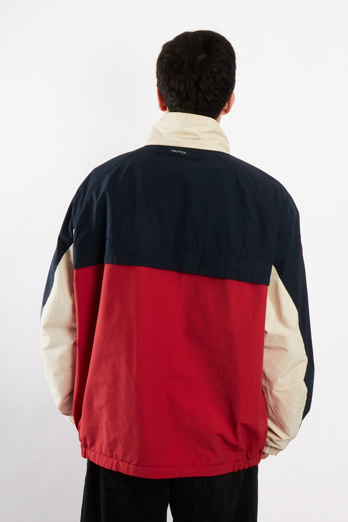 2000 Vintage Nautica Colorblock Impermeable Spellout Jacket (L/XL)
