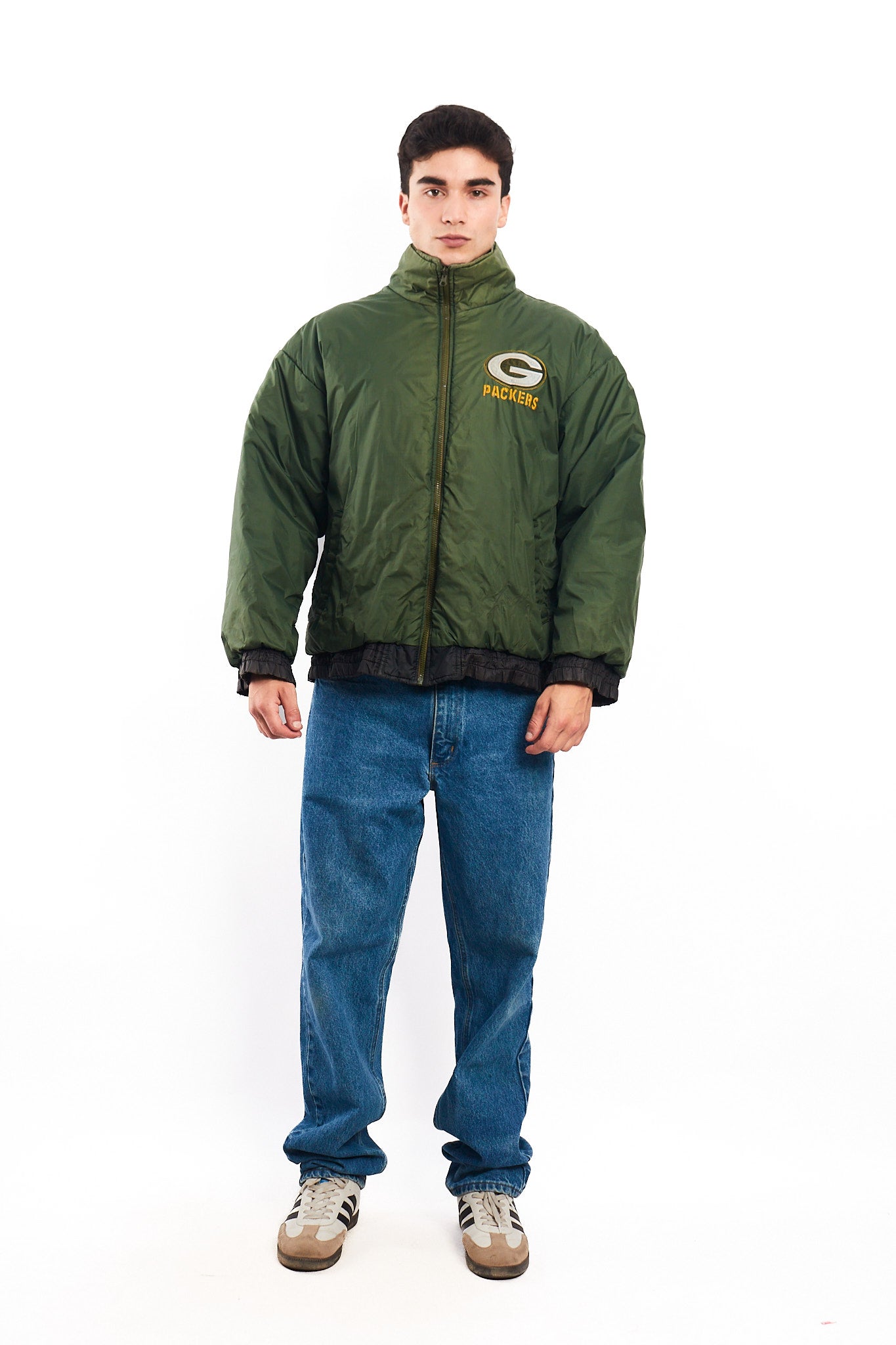 1990 Vintage ProPlayer Green Bay Packers Reversible Jacket (M/L)