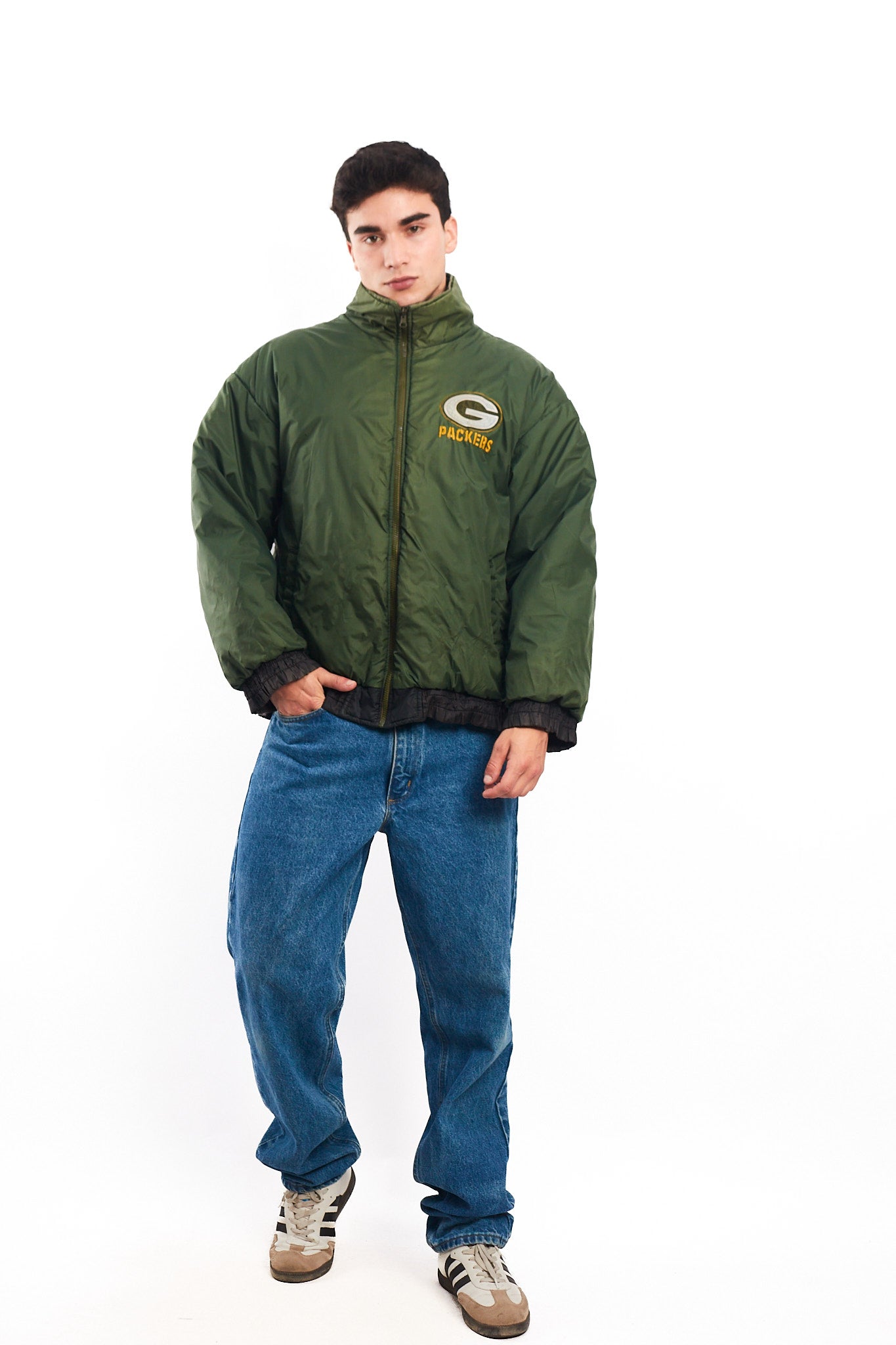 1990 Vintage ProPlayer Green Bay Packers Reversible Jacket (M/L)