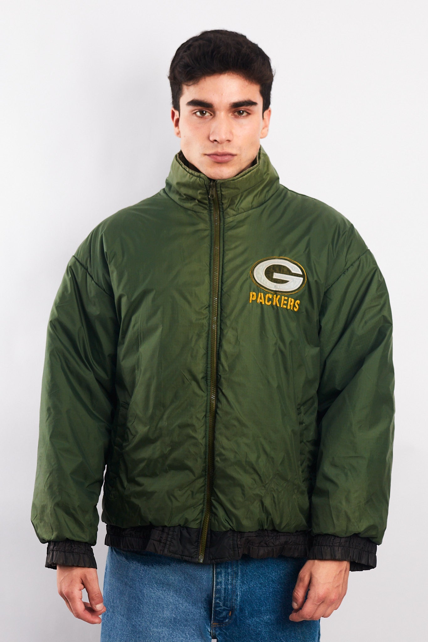 1990 Vintage ProPlayer Green Bay Packers Reversible Jacket (M/L)