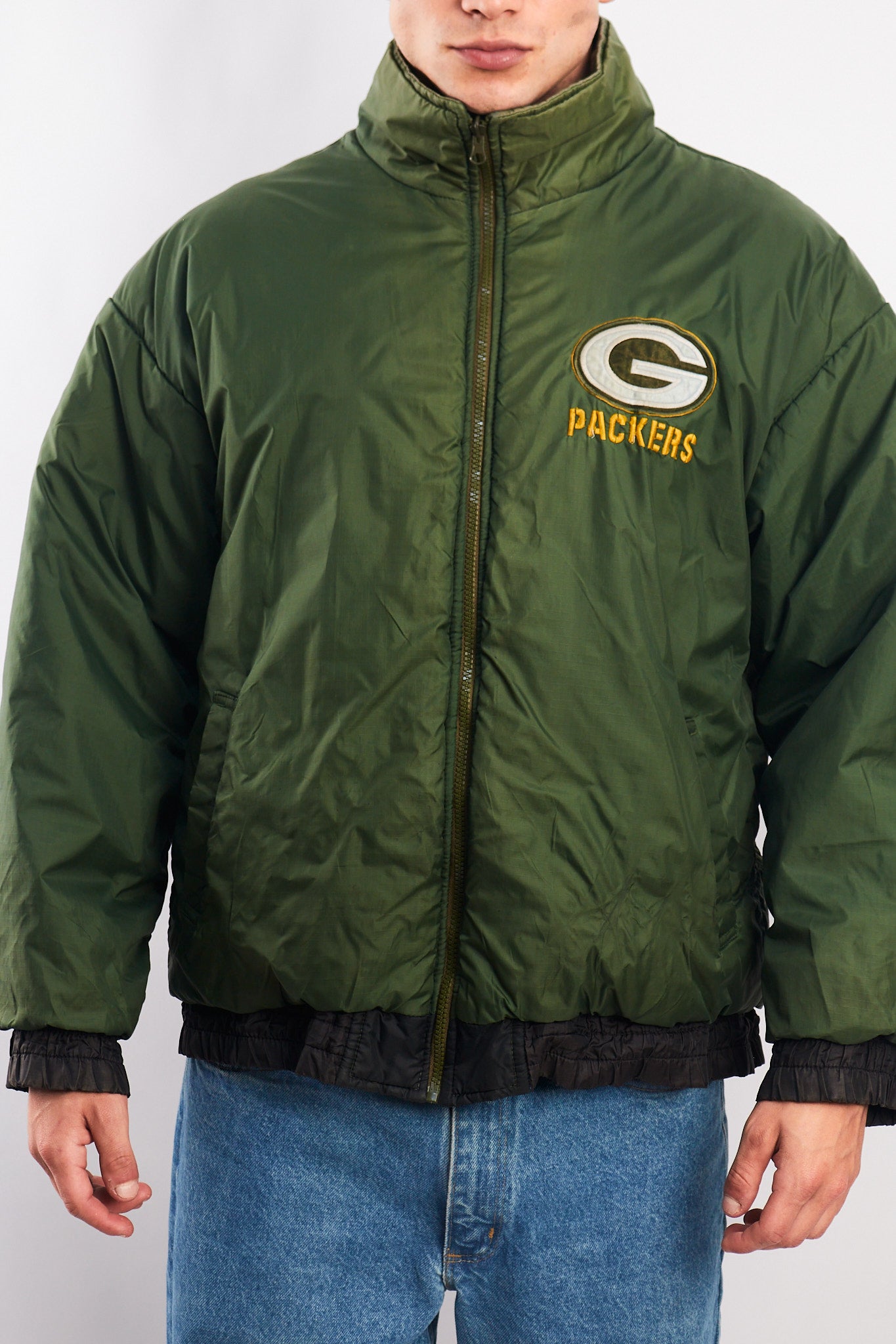 1990 Vintage ProPlayer Green Bay Packers Reversible Jacket (M/L)