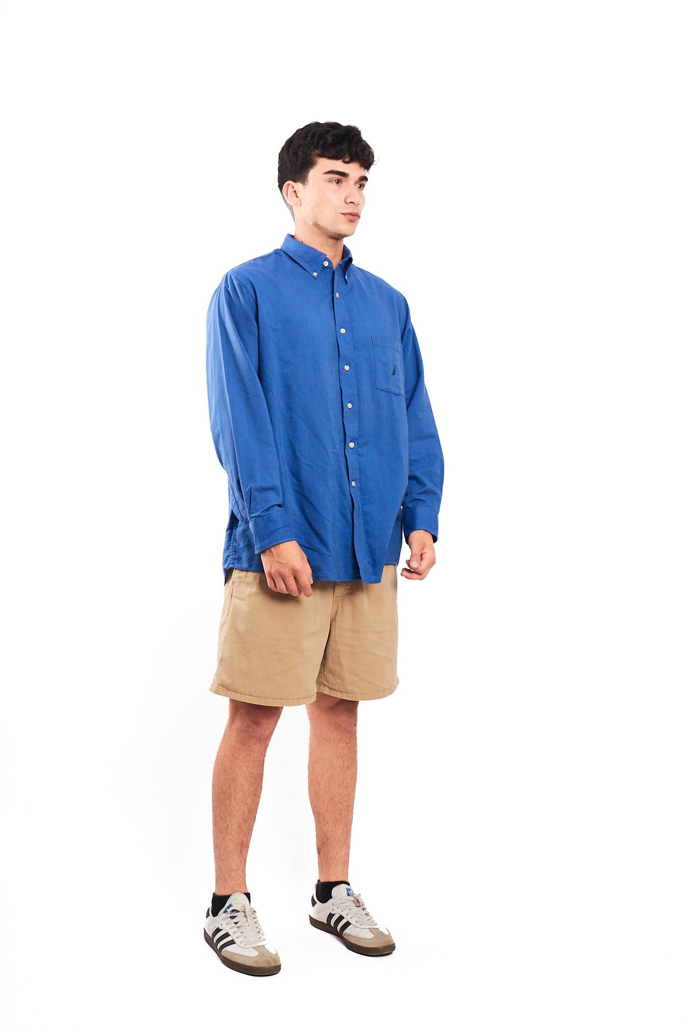 2000 Nautica Royal Blue Shirt (M/L)