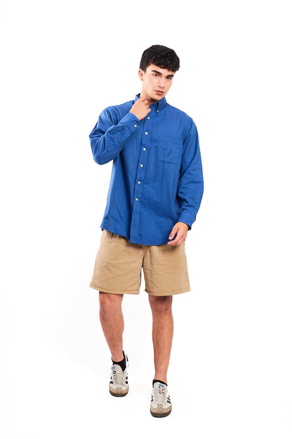 2000 Nautica Royal Blue Shirt (M/L)