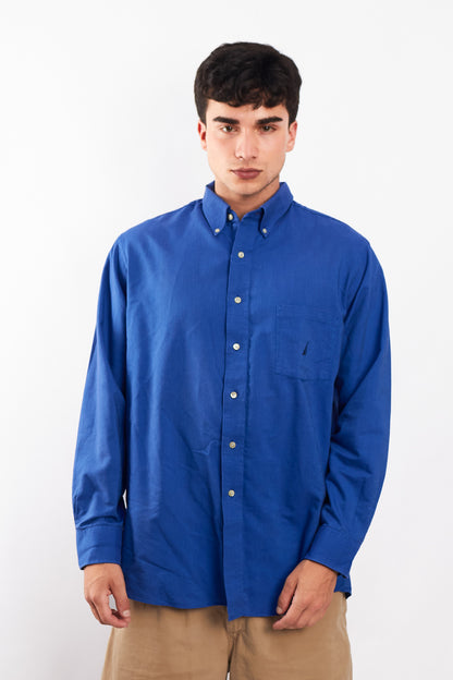 2000 Nautica Royal Blue Shirt (M/L)