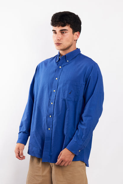 2000 Nautica Royal Blue Shirt (M/L)